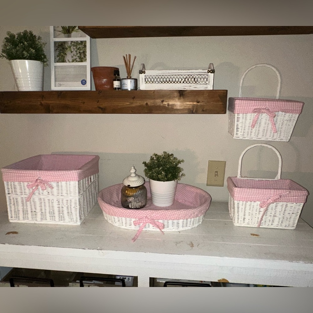 Pottery Barn Kids (PBK) Basket Set and Pull-Backs - Picture 12 of 12